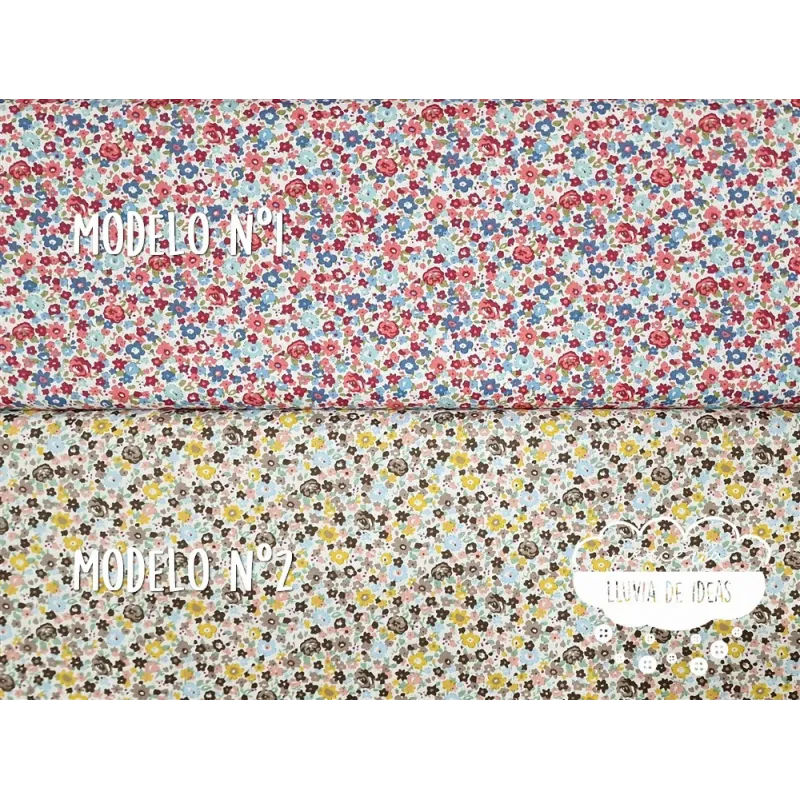 Algodón Flores tipo Liberty Spring 4