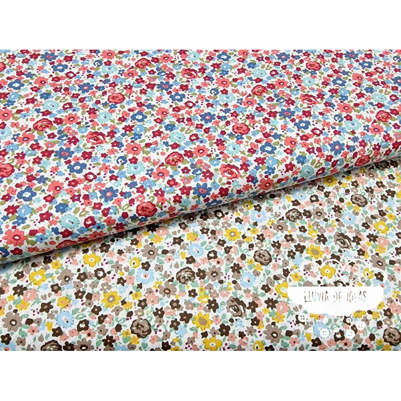 Algodón Flores tipo Liberty Spring 4