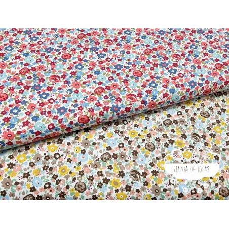 Algodón Flores tipo Liberty Spring 4