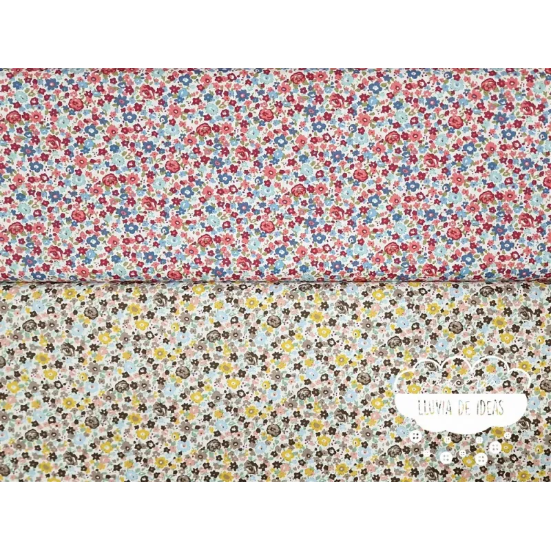 Algodón Flores tipo Liberty Spring 4