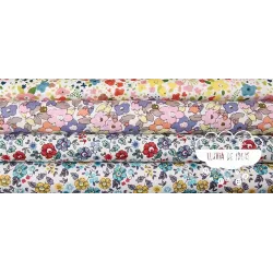 Algodón Flores tipo Liberty Spring 5