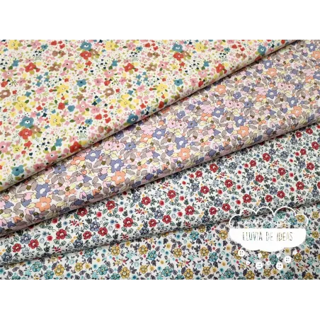 Algodón Flores tipo Liberty Spring 5