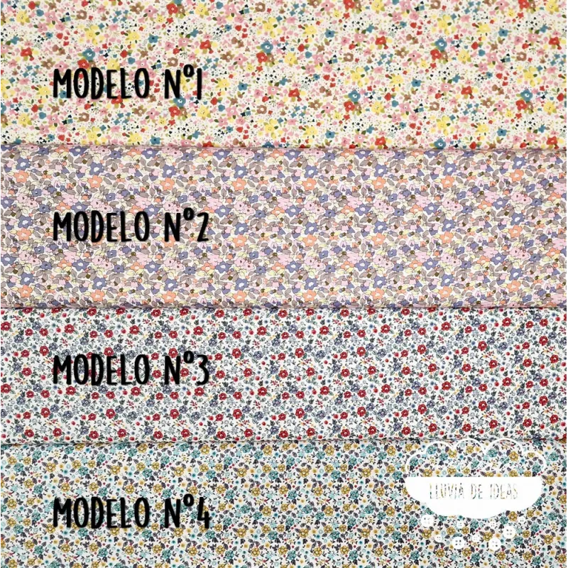 Algodón Flores tipo Liberty Spring 5