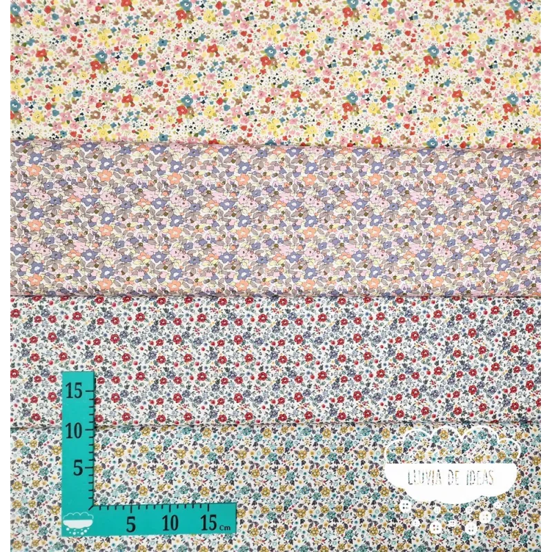 Algodón Flores tipo Liberty Spring 5