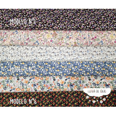 Algodón Flores tipo Liberty Spring 6