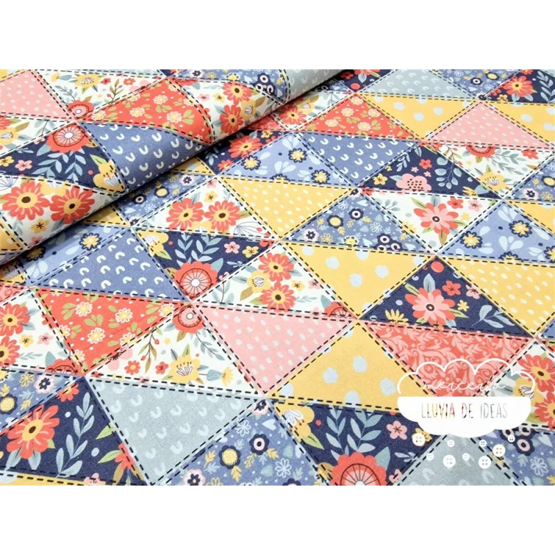 Algodón estampado Patchwork