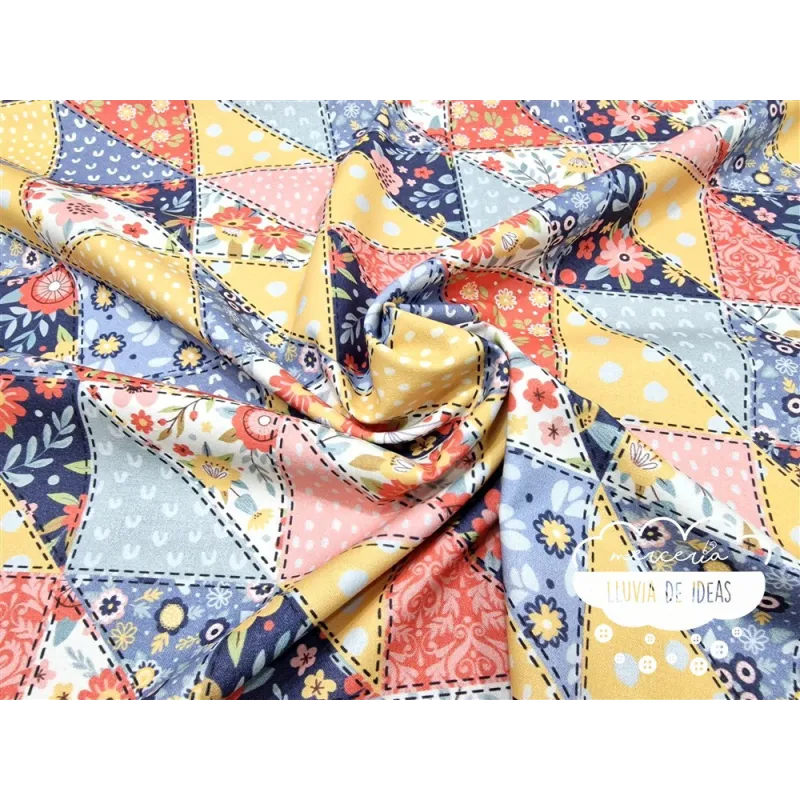 Algodón estampado Patchwork