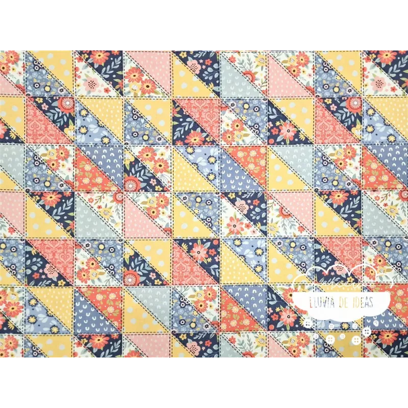 Algodón estampado Patchwork
