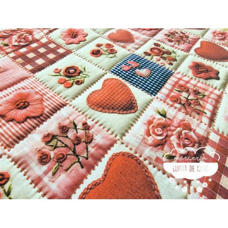 Algodón 3D Patchwork acolchado