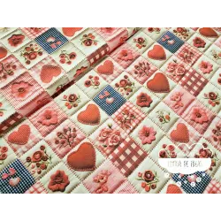Algodón 3D Patchwork acolchado