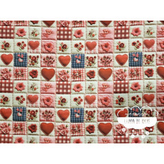 Algodón 3D Patchwork acolchado