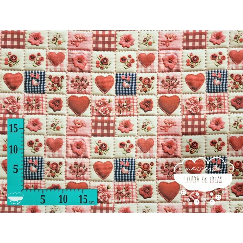 Algodón 3D Patchwork acolchado