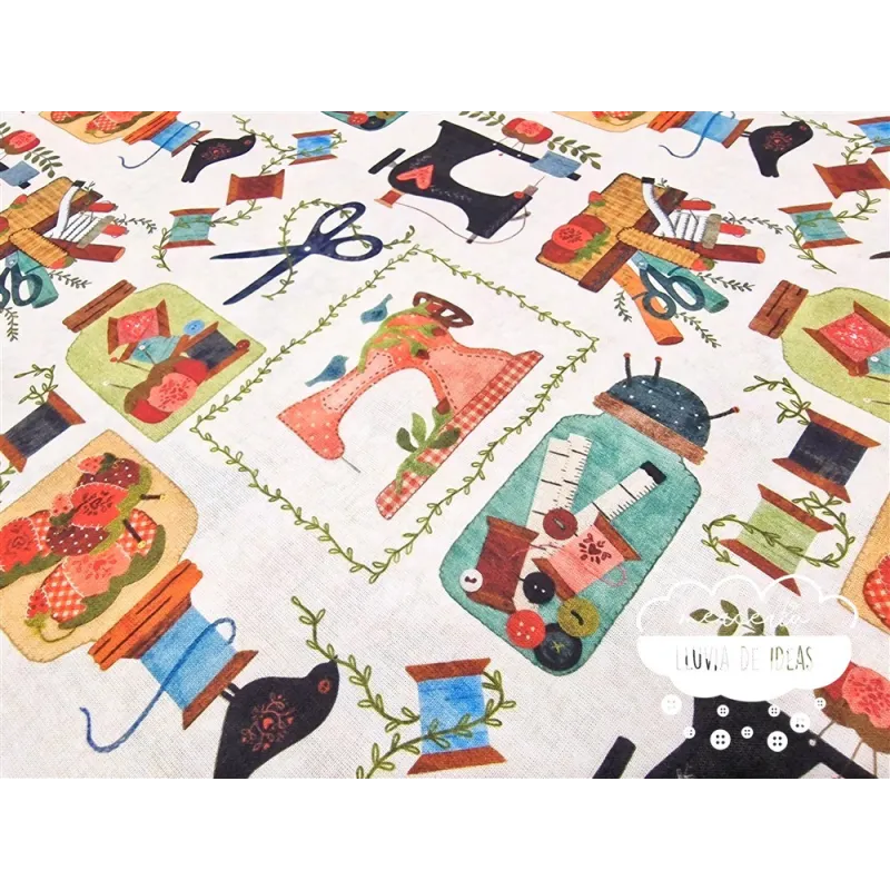 Algodón estampado Costura