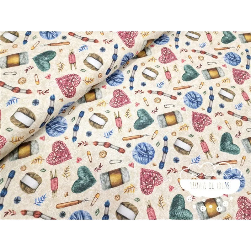 Algodón estampado Tricot