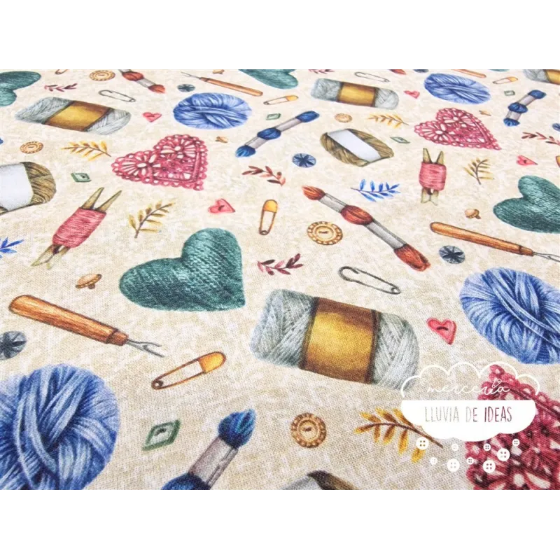 Algodón estampado Tricot