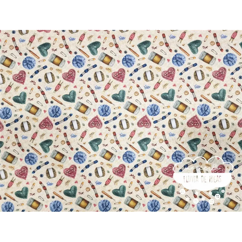 Algodón estampado Tricot