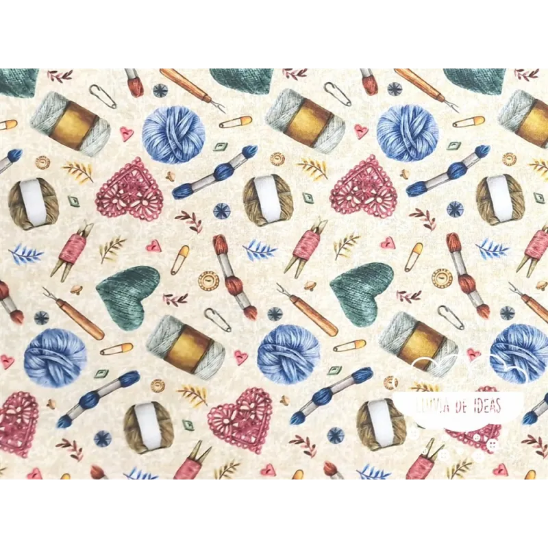 Algodón estampado Tricot