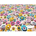 Algodón 3D Flores