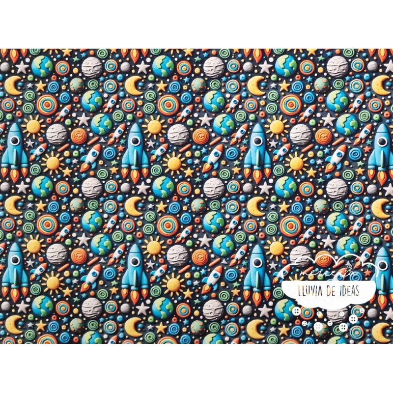 Algodón 3D Cohetes