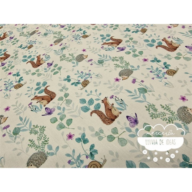 Algodón estampado Vegan Life