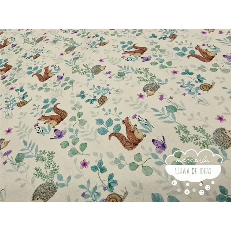 Algodón estampado Vegan Life