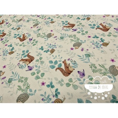 Algodón estampado Vegan Life