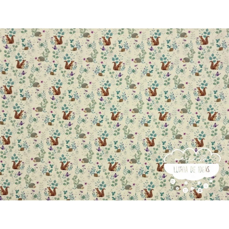 Algodón estampado Vegan Life