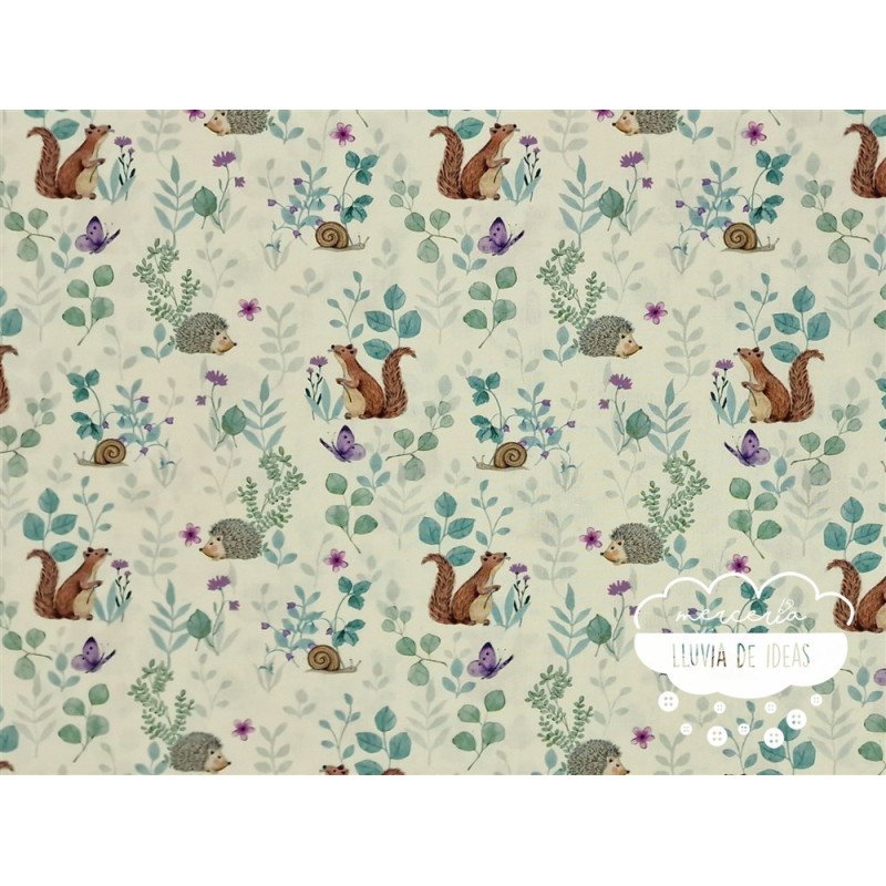 Algodón estampado Vegan Life