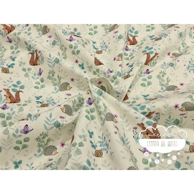 Algodón estampado Vegan Life