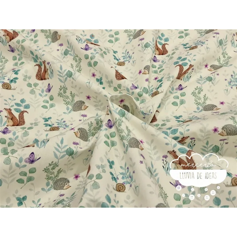 Algodón estampado Vegan Life