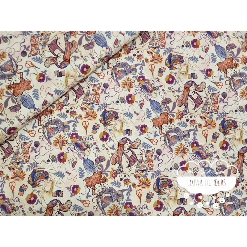 Algodón estampado Knit & Sew Dreams