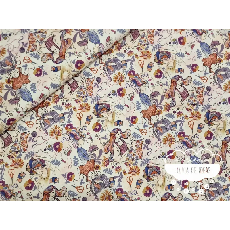 Algodón estampado Knit & Sew Dreams