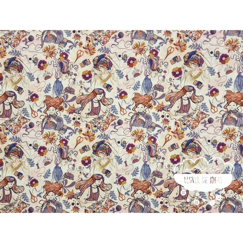Algodón estampado Knit & Sew Dreams
