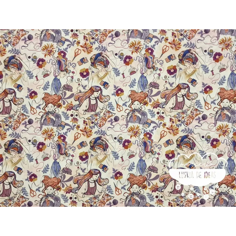 Algodón estampado Knit & Sew Dreams