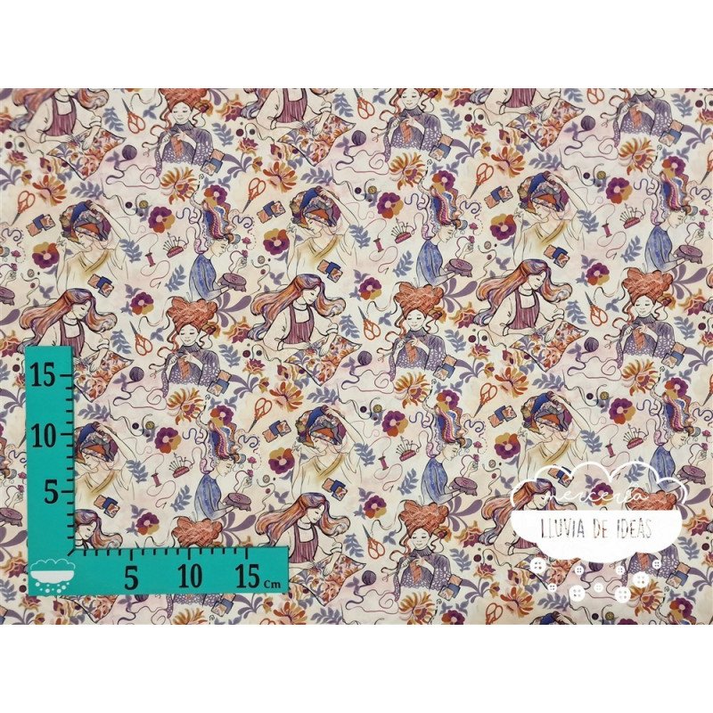 Algodón estampado Knit & Sew Dreams