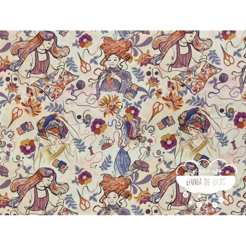 Algodón estampado Knit & Sew Dreams