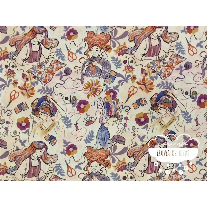 Algodón estampado Knit & Sew Dreams
