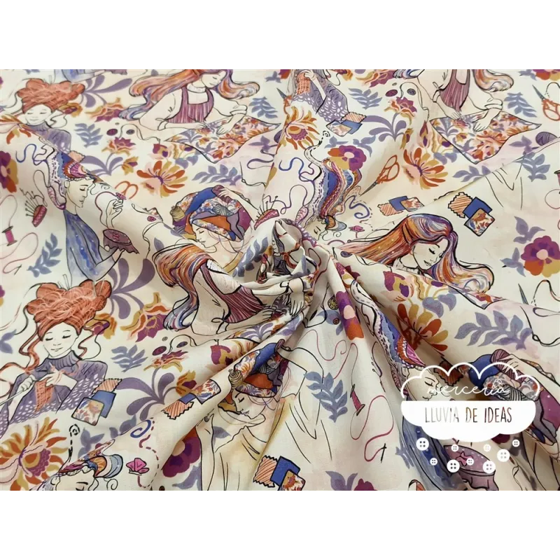Algodón estampado Knit & Sew Dreams