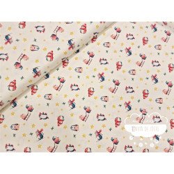 Algodón Navidad Pingüinos