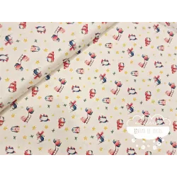 Algodón Navidad Pingüinos