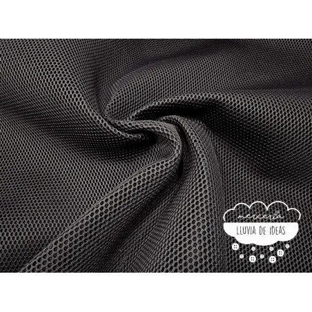 Tejido Mesh 3D Negro 🌧️Mercería Lluvia de Ideas🌧️