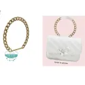 Asa para bolsos metálica Cadena