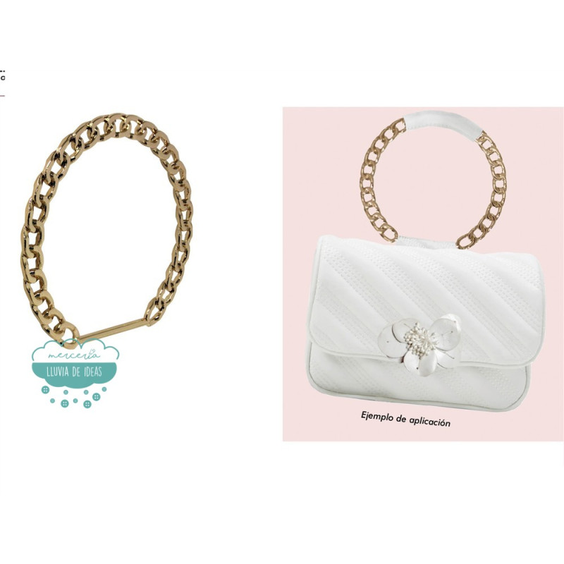 Asa para bolsos metálica Cadena