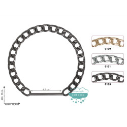 Asa para bolsos metálica Cadena