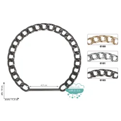 Asa para bolsos metálica Cadena