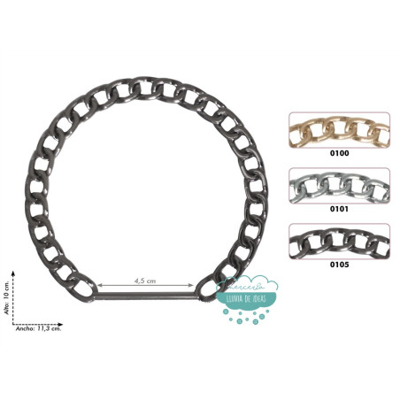 Asa para bolsos metálica Cadena