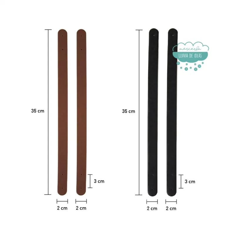 Asas para bolsos piel sintética Katia 35 cm.