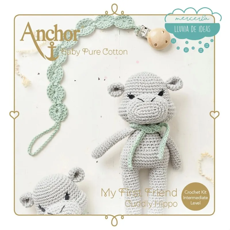 Kit Amigurumi Hipopótamo Anchor