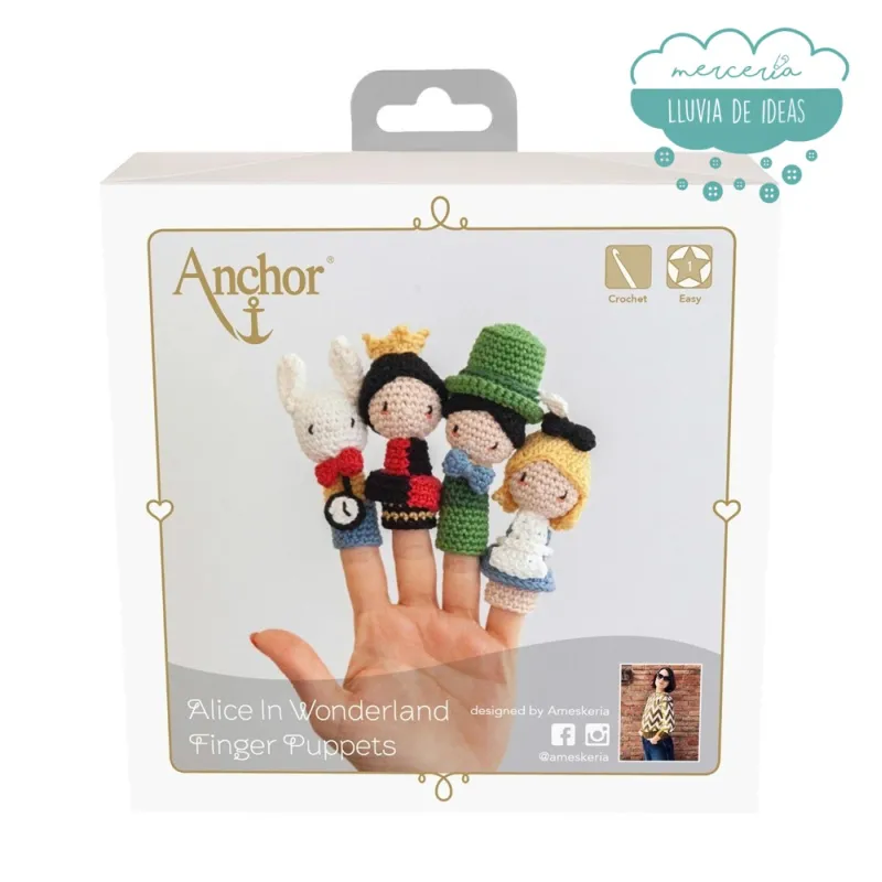 Kit de ganchillo Marionetas Alicia Anchor