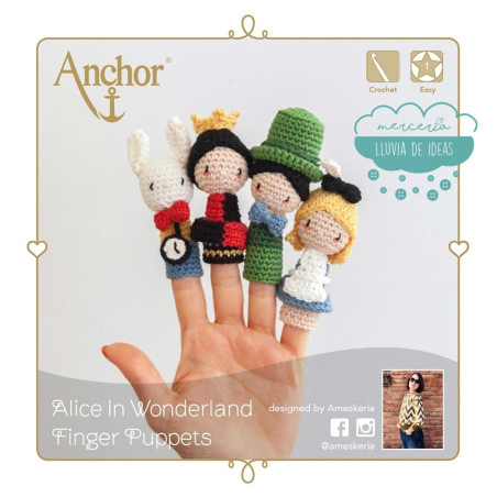Kit de ganchillo Marionetas Alicia Anchor